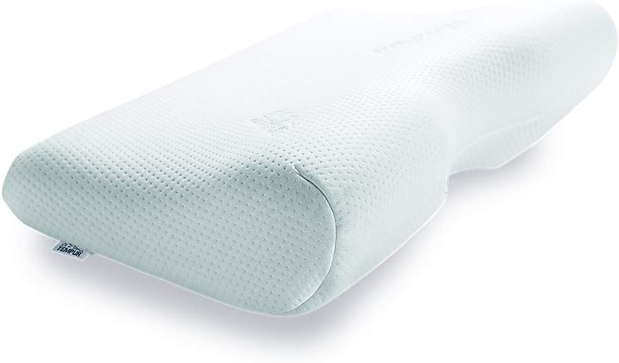 TEMPUR Almohada viscoelástica Millennium, almohada ergonómica de soporte para el cuello para personas que duermen boca arriba y de lado, reclinable firmemente